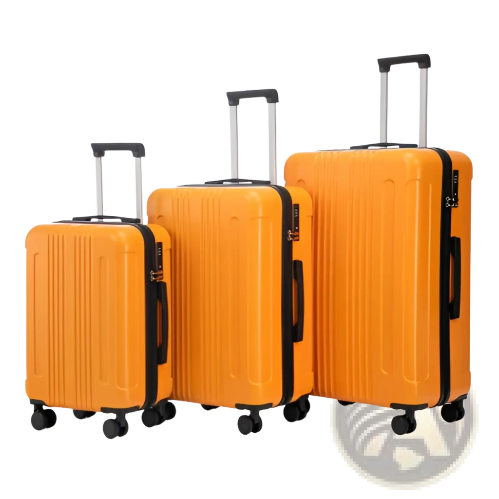 3 Piece Abs Spinner Luggage Set with Tsa Lock