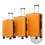 3 Piece Abs Spinner Luggage Set with Tsa Lock
