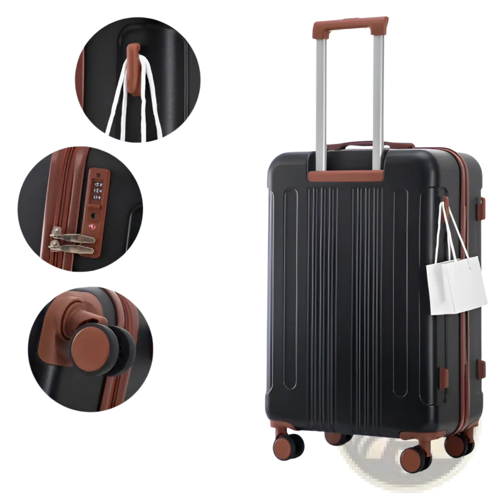 3 Piece Abs Spinner Luggage Set with Tsa Lock