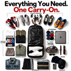Black Leather Patented Carry On Backpack (Only 300 Made)