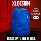 Royal Blue Leather Carryon Bag (XL Design) *Holds Size 17