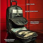 Black Leather Carry-On Roller Bag (Only 150 Made)