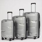Silver Hardcase Roller Luggage Set (28', 24' and 20')