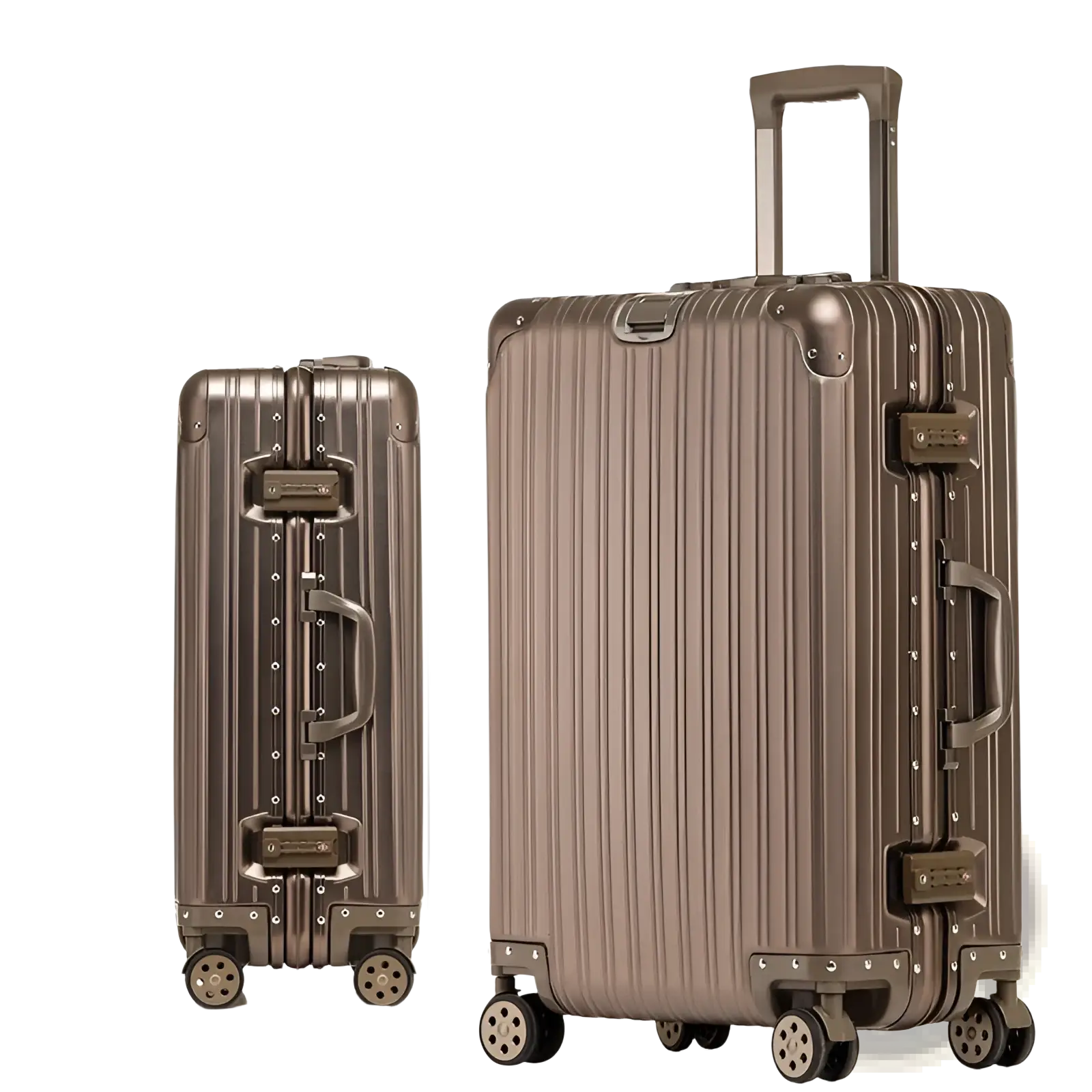 Aluminum Magnesium Luggage Hardshell Spinner Suitcase