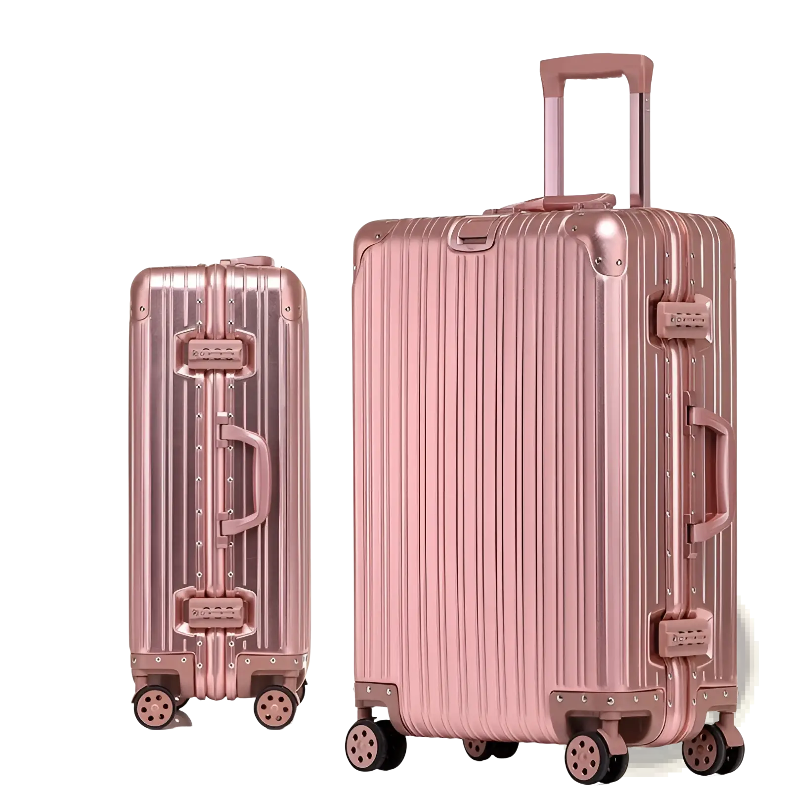 Aluminum Magnesium Luggage Hardshell Spinner Suitcase