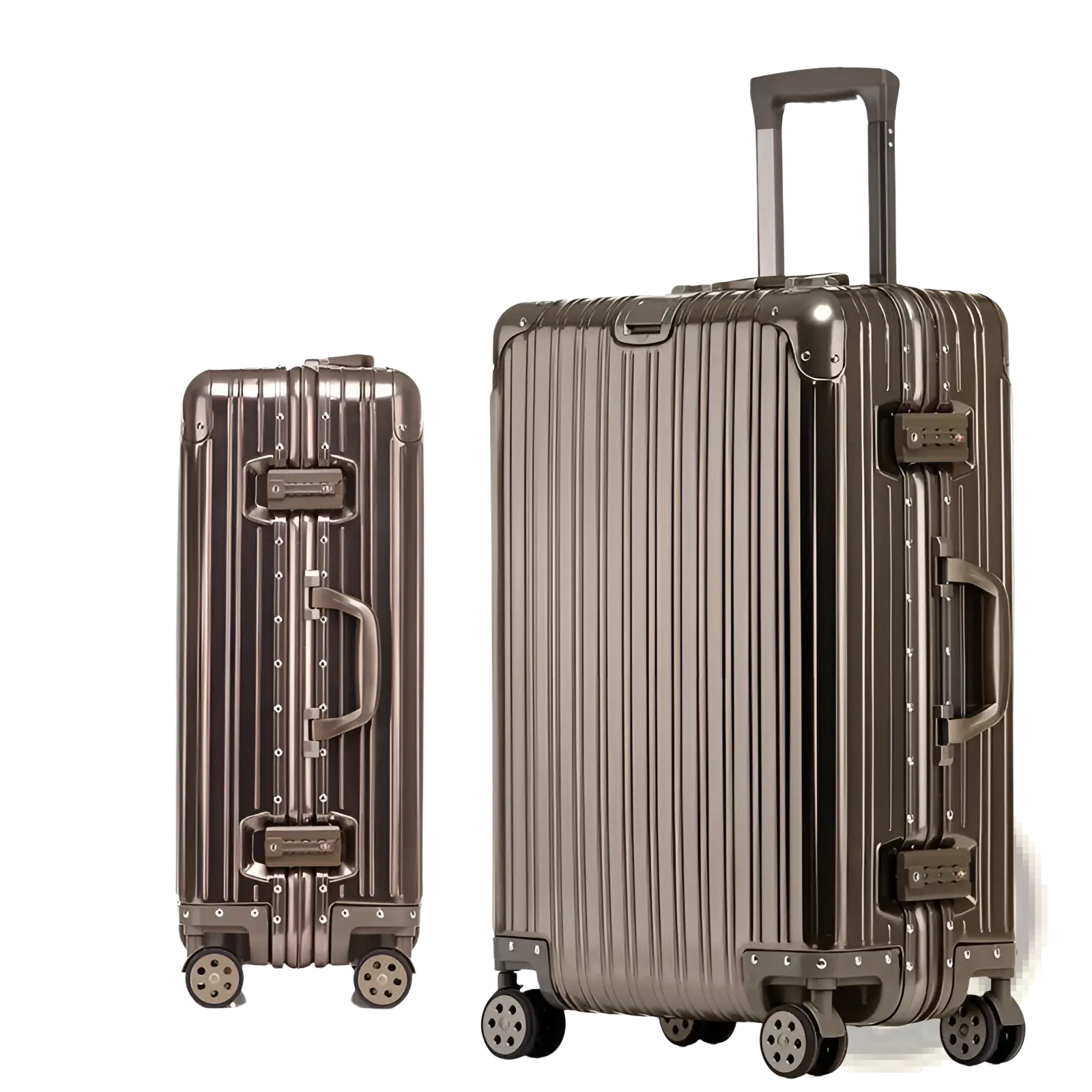 Aluminum Magnesium Luggage Hardshell Spinner Suitcase