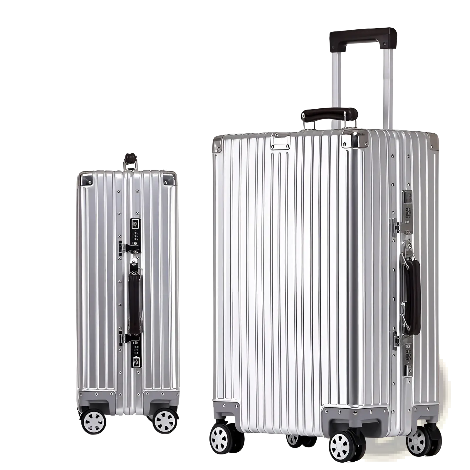 Aluminum Magnesium Luggage Hardshell Spinner Suitcase