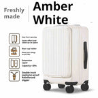 Expandable Multi Lever 20 Inch Suitcase