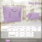 Lavender 6 Piece Hardshell Luggage Set with Spinner Wheels