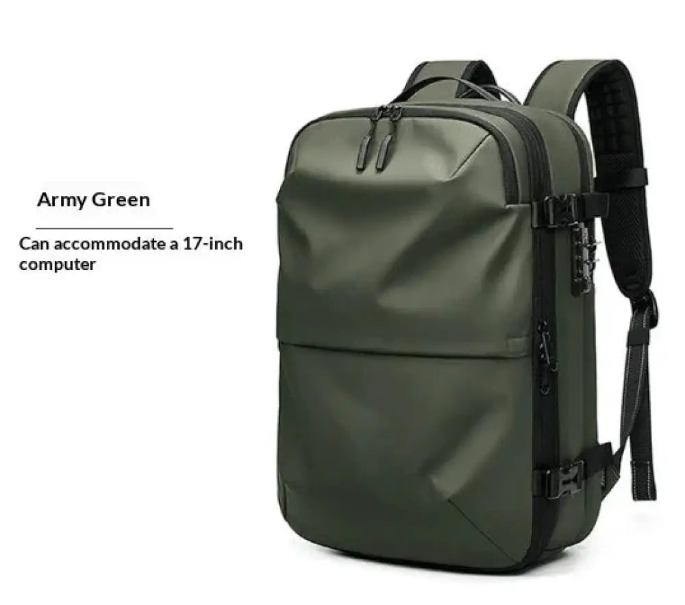 Men's Vacuum Compression 60l Expandable Travel Backpack