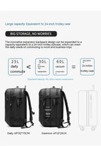 Men's Vacuum Compression 60l Expandable Travel Backpack
