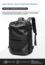 Men's Vacuum Compression 60l Expandable Travel Backpack