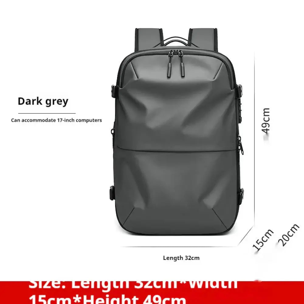Men's Vacuum Compression 60l Expandable Travel Backpack